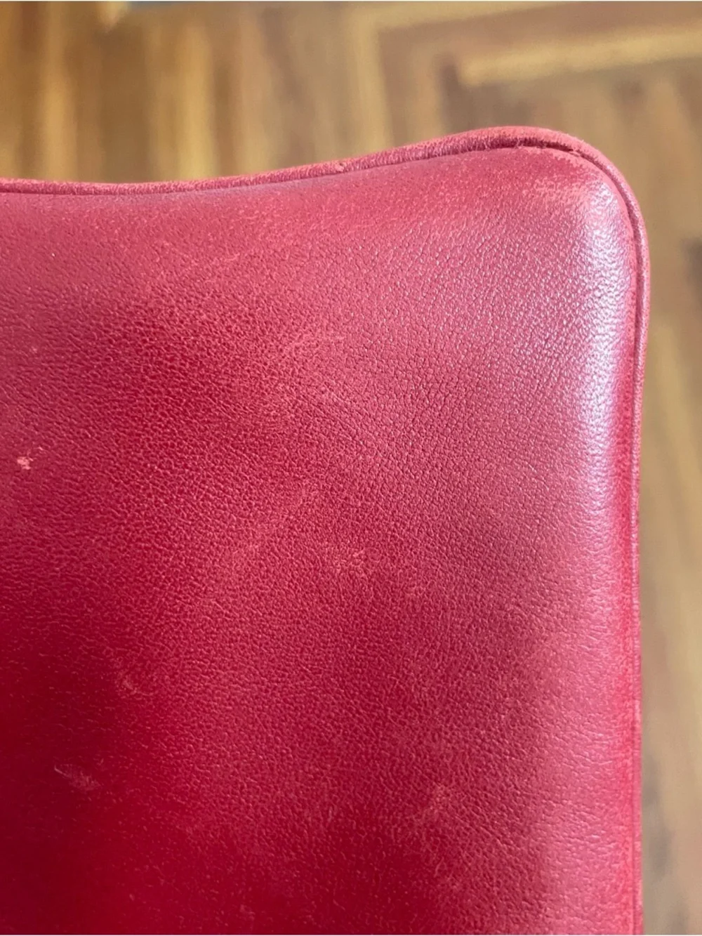 Vintage Y2K Coach Red Leather Crossbody with Eyelet Trim - Picture 4 of 8